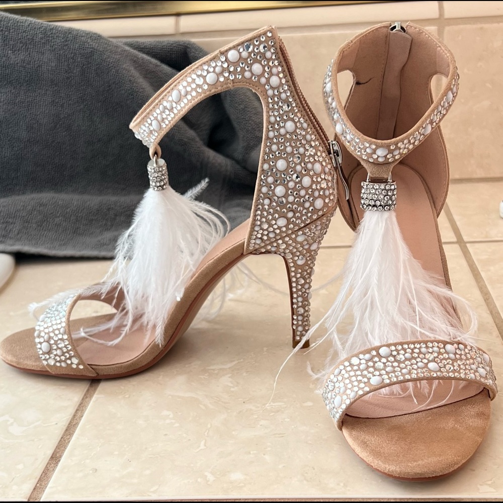 Gold, Sparkle Evening Shoes Gem